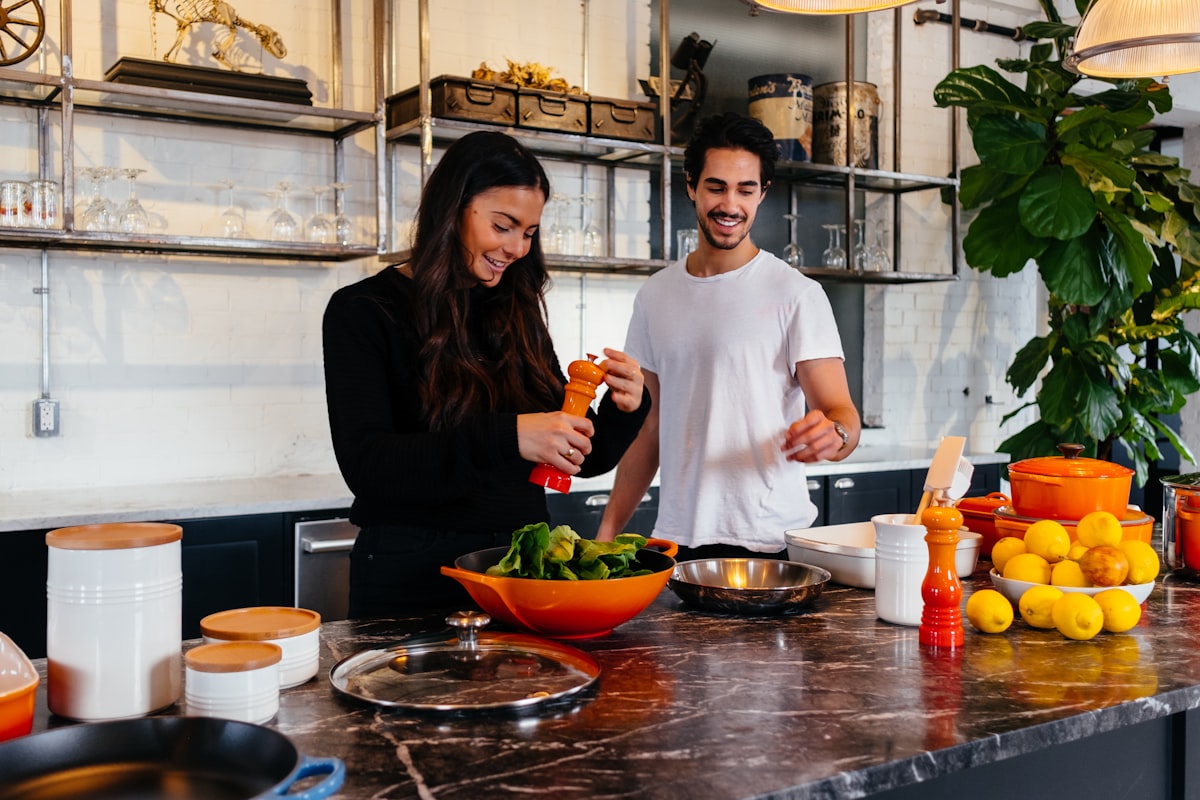 Diverse recipes spread showing variety in meal prep cuisine types